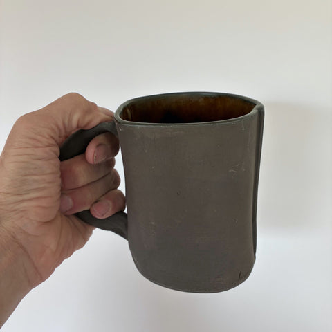 16oz Brown Reclaimed Wood Mug