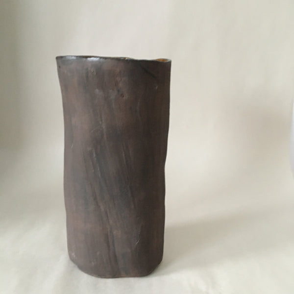 Brown Wood Texture Vase