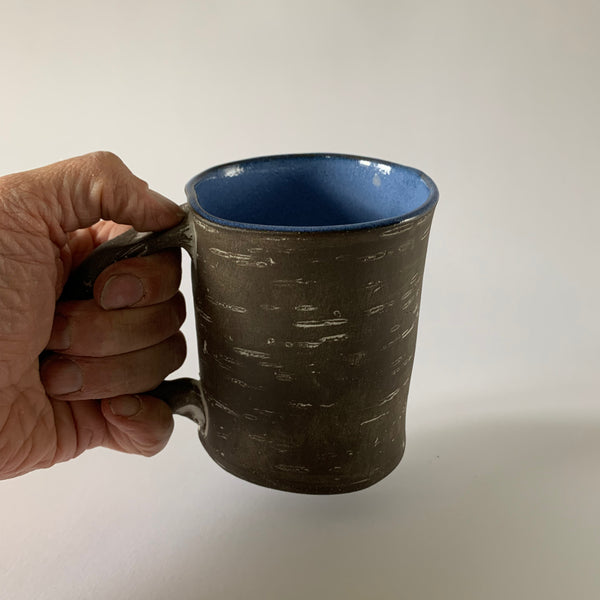 16oz Blue Reversed Birch Mug