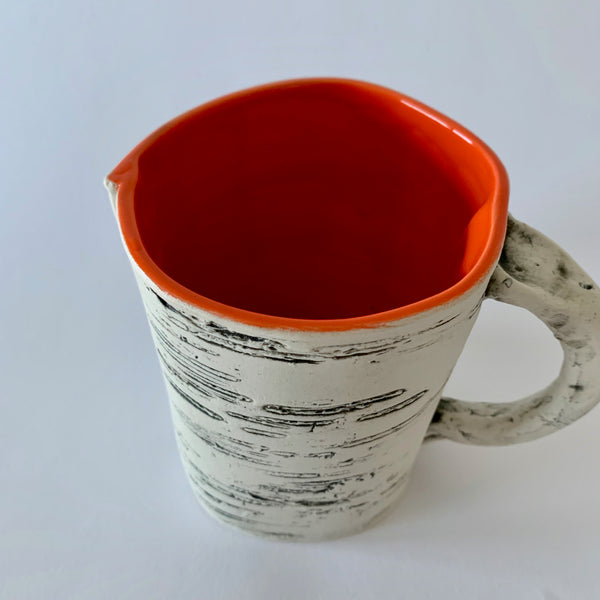 12oz Bright Orange Birch Mug