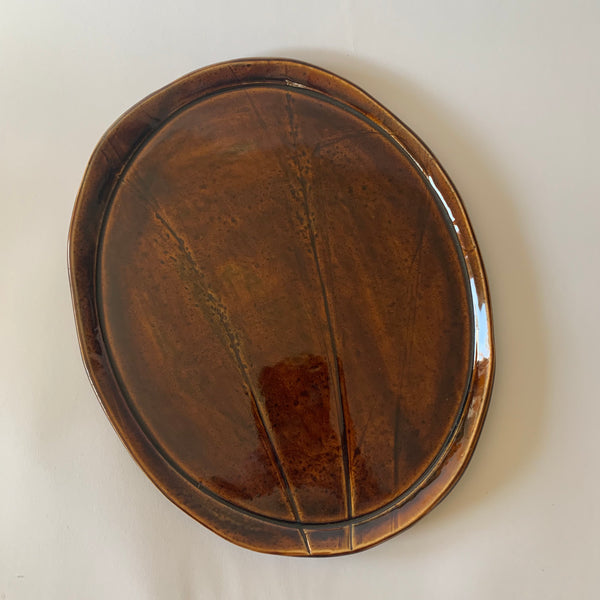 Brown Wild Grass Platter