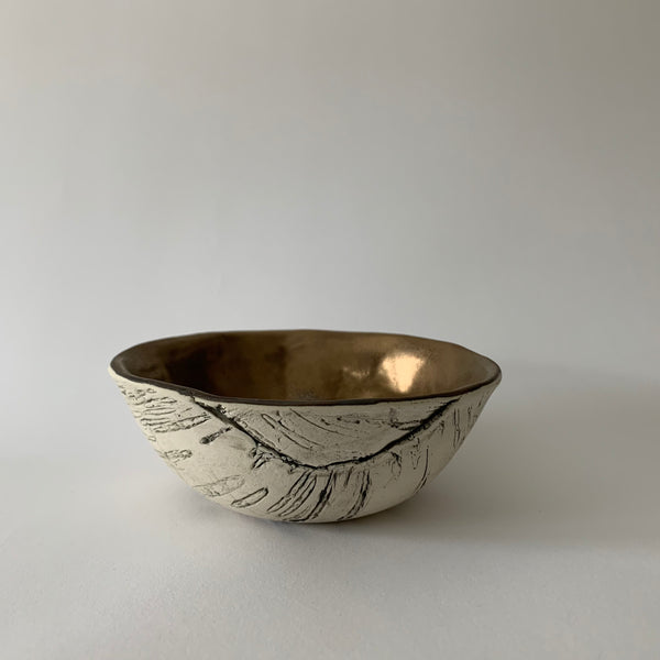 Gold Birch Ice Cream Bowl
