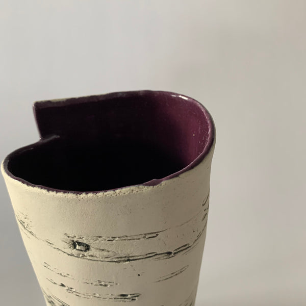 8.5” Purple Birch Vase