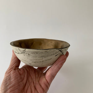 Gold Birch Ice Cream Bowl
