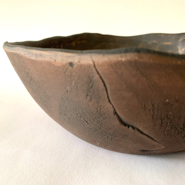 Bronze Reclaimed Wood Serving Bowl